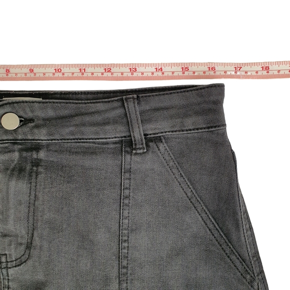 Seed Black Faded Denim Skirt Size 14 - Picture 4 of 8